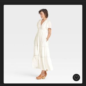 Target white boho maxi dress